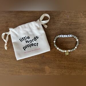 Little Words Project Gray Beaded Bracelet